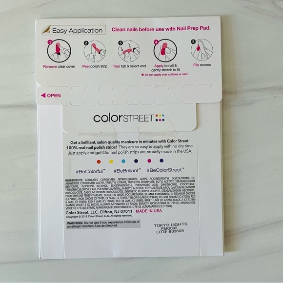 Color Street Nail Strips- Tokyo Lights- New - Picture 3 of 6